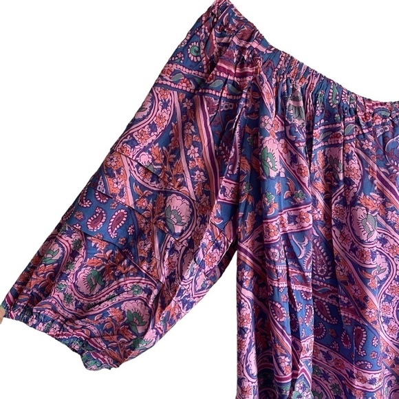 BA&SH Fenji Top Paisley Off The Shoulder Size Medium NWT - Picture 6 of 15